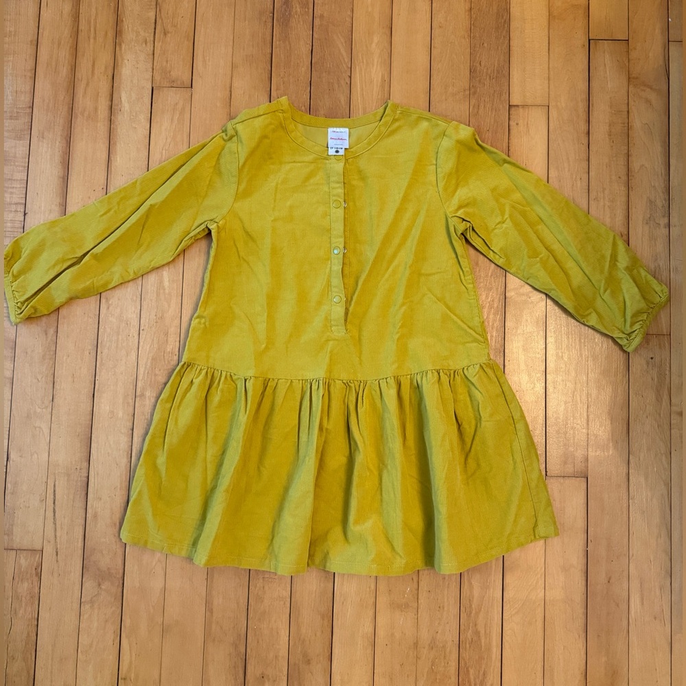 Hanna Andersson long sleeved corduroy dress 6/7